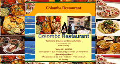 Desktop Screenshot of colombo-restaurant.de