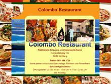 Tablet Screenshot of colombo-restaurant.de